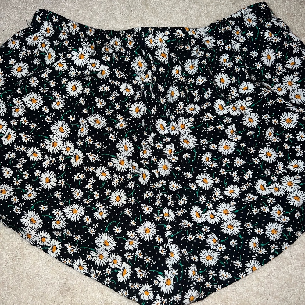 Floral summer shorts.